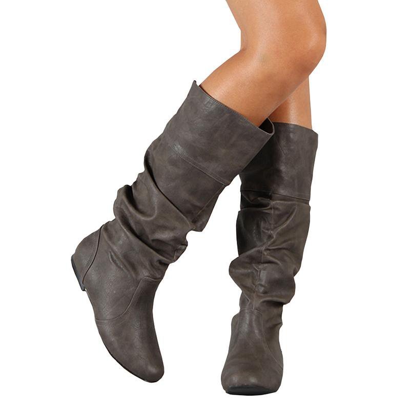 Women PU Booties Casual Comfort Plus Size Shoes